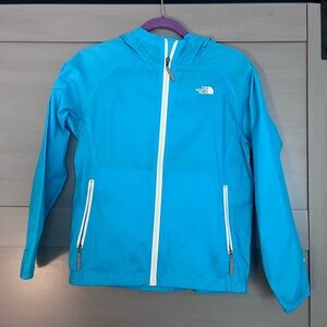 North Face blue windbreaker